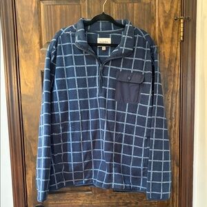 Goodfellow & Co Blue Checkered Zip-Up Sweater